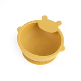 Baby Bear Silicone Bowl & Spoon Set- Yellow