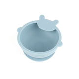 Baby Bear Silicone Bowl & Spoon Set- Sky Blue