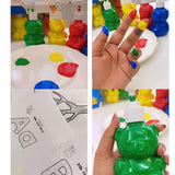 TEDDY BEAR FINGERPAINTS