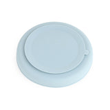 Silicone Plate & Cutlery Set- Sky Blue