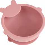 Baby Bear Silicone Bowl & Spoon Set- Pink