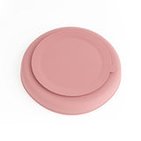 Silicone Plate & Cutlery Set- Pink