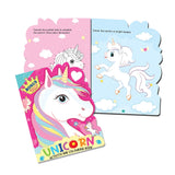 Unicorn Activity and Colouring Book- Die Cut Animal Shaped Book