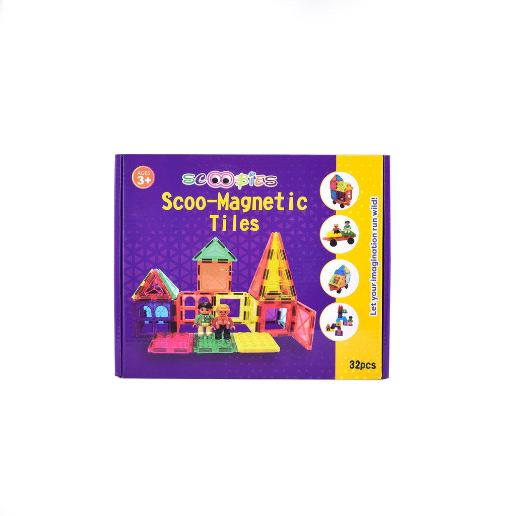 Scoo Magnetic Tiles(Large - 32 Pcs)