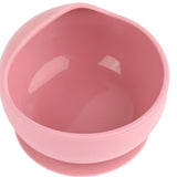 Silicone Bowl & Spoon Set- Pink