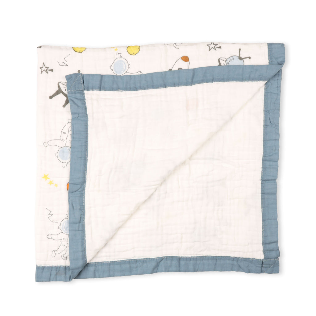 Baby Astronaut Quilted Muslin Blanket