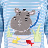 Hippo In Pond T-shirt