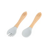 Silicone Mealtime Set- Grey