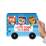 A City Tour on the Bus- A Shaped Board book with Wheels