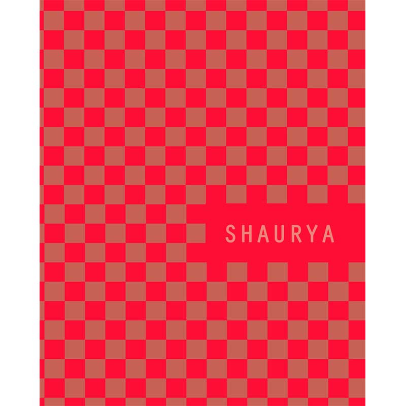 Red & Grey Check notebook