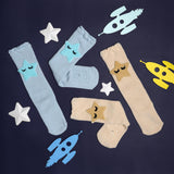 Baby Stars Cozy Socks - Blue and Yellow