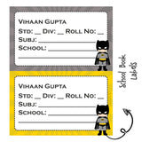 School Book Label - Batman