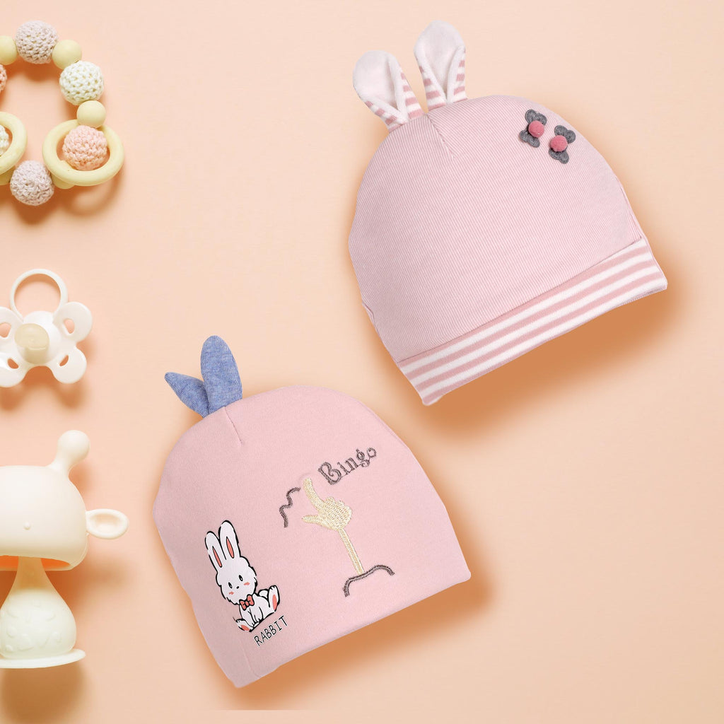 Bingo Bunny Pink 3D Caps - 2 Pack