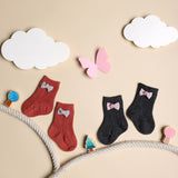 Bows & Toes Red & Black socks - 2 pack