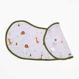 Fun in Forest Reversible Organic Burp Cloth Bibs (Pack of 3)