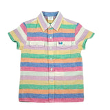 Boy's Jujupes Multi Coloured Stripe Linen