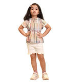 Girls Flared Madras Checked Cotton