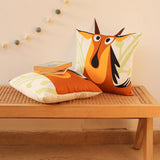 The Surprised Neelgai Cushion Cover