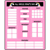 Pink  Calender - Personalised