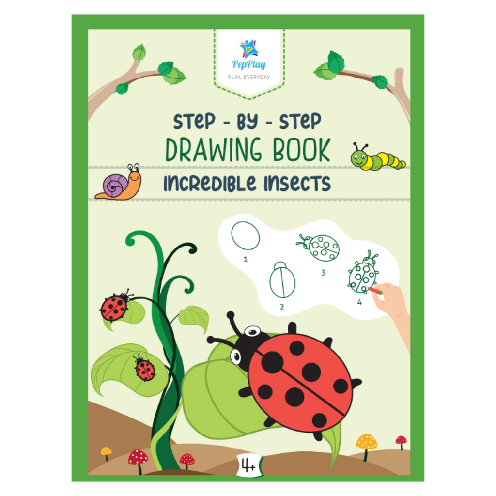 PepPlay Step by Step Drawing books (Incredible Insects)