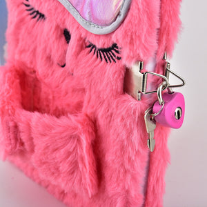 Cat Eye Mask Plush Diary