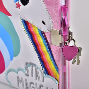 Stay Magical Unicorn Plush Diary