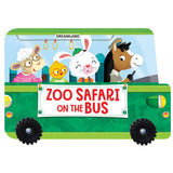 Zoo Safari on the Bus- A Shaped Board book with Wheels