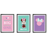 Personalised Minnie Themed Frame Set