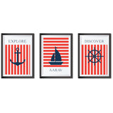 Personalised Nautical Themed Frame Set