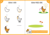 Step by Step Drawing books (Cute Farm Animals)