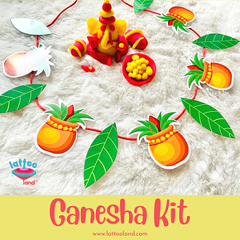 DIY Ganesha Kit: Make Eco Ganpati, Rangoli, Toran, Stamp