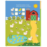 Farm Activity and Colouring Book- Die Cut Animal Shaped Book