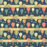 Personalised Wrapping paper - Hot air balloon