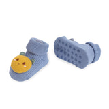 Starry Bear Blue & Grey 3D Socks- 2 Pack