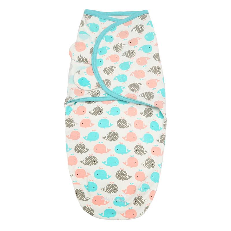 Pink Whales Ready Swaddle