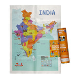 India Map with Reusable Stickers