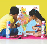 India Map with Reusable Stickers