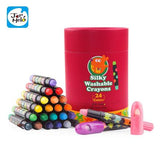 Silky Washable Crayon - 24 Colors Set