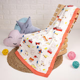 City Crawler Quilted Muslin Blanket