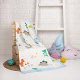 Dino-Land Quilted Muslin Blanket