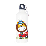 Water Bottle - Lion on a Tractor