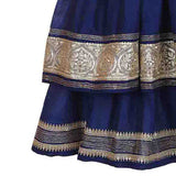 Beaten Gold Indigo Lehnga