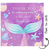 Thank you Labels - Mermaid