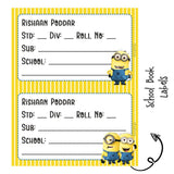 School Book Label - Minion