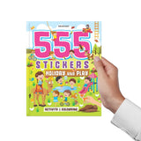 555 Stickers, Holiday and Play Activity and Colouring Book