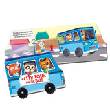 A City Tour on the Bus- A Shaped Board book with Wheels