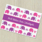 Pink & Purple Elephants Gift Notecards