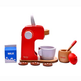 Wooden Coffee Maker - Red Color