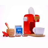 Wooden Coffee Maker - Red Color