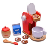 Wooden Coffee Maker - Red Color